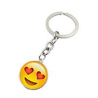 key chain circular key chain silver metal