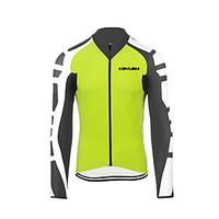 KEIYUEM Cycling Jersey Women\'s Men\'s Unisex Long Sleeve Bike TopsWaterproof Quick Dry Anatomic Design Rain-Proof Waterproof Zipper