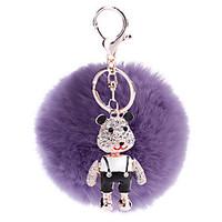 Key Chain Sphere Key Chain Purple Metal / Plush