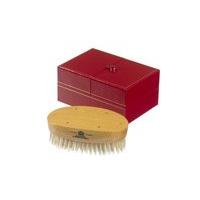 Kent Handmade Military Oval Bristle Hairbrush For Men White