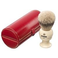 Kent Large Mens Pure Silver Tip Badger Black Ivory Shaving Brush Gift BK8 BLK8