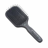 Kent AirHeadz Medium Fine Pin Cushioned Black Handle Hairbrush AH9G