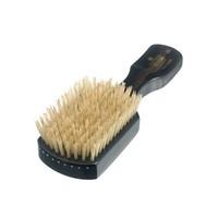 Kent Men\'s Rectangular Club Style Ebony Wood Bristle Hairbrush Pure White
