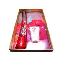 kenzo flower tag gift set 100ml edt 50ml body lotion make up bag