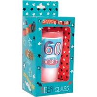 Keepsakes Milestone Age Beer Glass - 60th