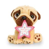 Keel Toys Pugsley With Star - 14cm