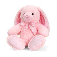 Keel Toys 25cm Baby Spotty Rabbit - Pink