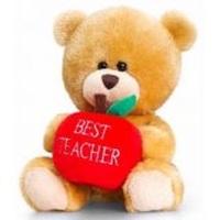 Keel Toys 14cm Pipp The Bear - Best Teacher