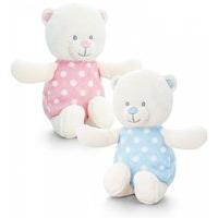 Keel Toys 13cm Baby Bear Rattle - Pink