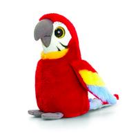 Keel Toys Sparkle Eye Parrots - 20cm Red