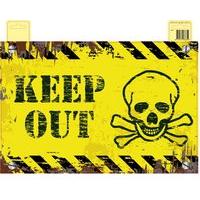 Keep Out Halloween Door Sign