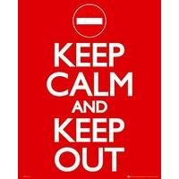 Keep Calm Keep Out Mini Poster