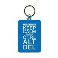 Keep Calm & Press Ctrl Alt Del Rubber Keyring