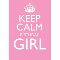 Keep Calm girl | Birthday Card