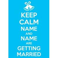 keep calm wedding wedding card