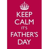 keep calm fathers day card