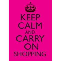 Keep Calm shopping | Birthday Card