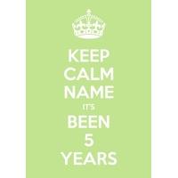 keep calm personalised anniversary card