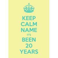 Keep Calm | Personalised Anniversary Card