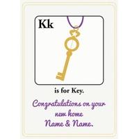 Key | Alphabet Card | AZ1011