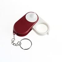 keychain folding magnifier 10x magnifier with light