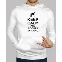 keep calm and adopt a greyhound black