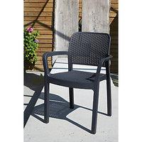 Keter Samanna Rattan Effect Outdoor Chair Graphite