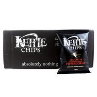 Kettle Chips Sea Salt With Crushed Black Peppercorns 18 Pack