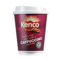 Kenco 2GO 340ml Instant Cappuccino Coffee Drink in a Cup Pack of 8
