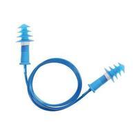 KeepSafe Moulded Detectable Corded Earplugs Blue Pack of 200 Ref