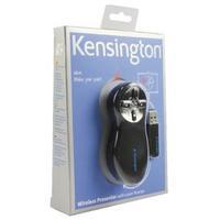 Kensington Black Chrome Wireless Presenter Red Laser 33374EU