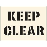 Keep Clear Stencil (400 x 600mm)