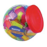 Kevron Plastic Clicktag Key Tag Large Assorted Tub Pack of 150