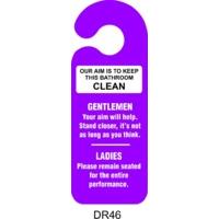 Keep This Bathroom Clean Door Hanger