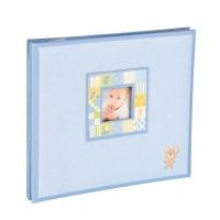 kenro baby boy patchwork photo album 200 6x4 10x15cm blue
