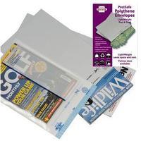 KeepSafe LightWeight Envelopes Clear No Print C4 W235xH310mm Peel & Seal Ref KSV-LC2 (Pack 100)