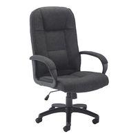 Keno Fabric Chair Keno Fabric Black Base - Charcoal