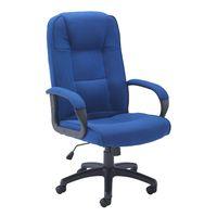 Keno Fabric Chair Keno Fabric Black Base - Blue