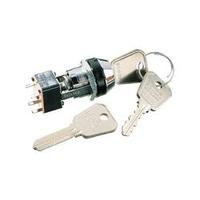 Key switch 250 Vac 4 A 2 x Off/On 1 x 90 ° Lorlin MSL-8602B 1 pc(s)