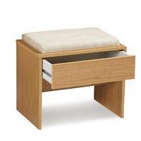 Kendal Oak Effect Dressing Table Stool (H)470mm (W)520mm