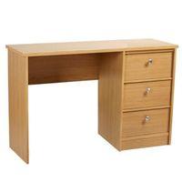 Kendal Oak Effect 3 Drawer Dressing Table (H)770mm (W)1200mm