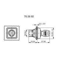 Key switch Black 2 x 90 ° RAFI SCHLOSSTASTE 2*90GRAD M. RAST. 1 pc(s)