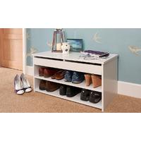 kensington shoe cabinet white