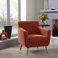 Kelso Fabric Armchair Orange