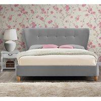 KENSINGTON UPHOLSTERED BED in Grey by Birlea - King