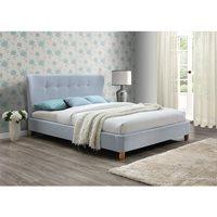 KENSINGTON UPHOLSTERED BED in Sky Blue by Birlea - King