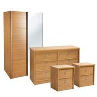 Kendal Oak Effect 4 Piece Bedroom Furniture Set