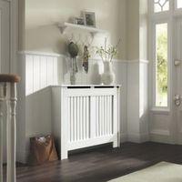 kensington medium white painted radiator cover