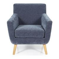 Kelso Fabric Armchair Blue
