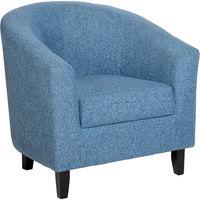 Kent Fabric Tub Chair Blue